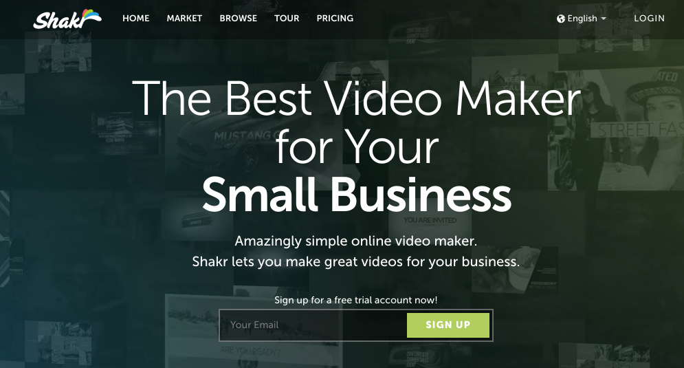 Create impactful pro-looking videos by customizing ready-made templates: Shakr