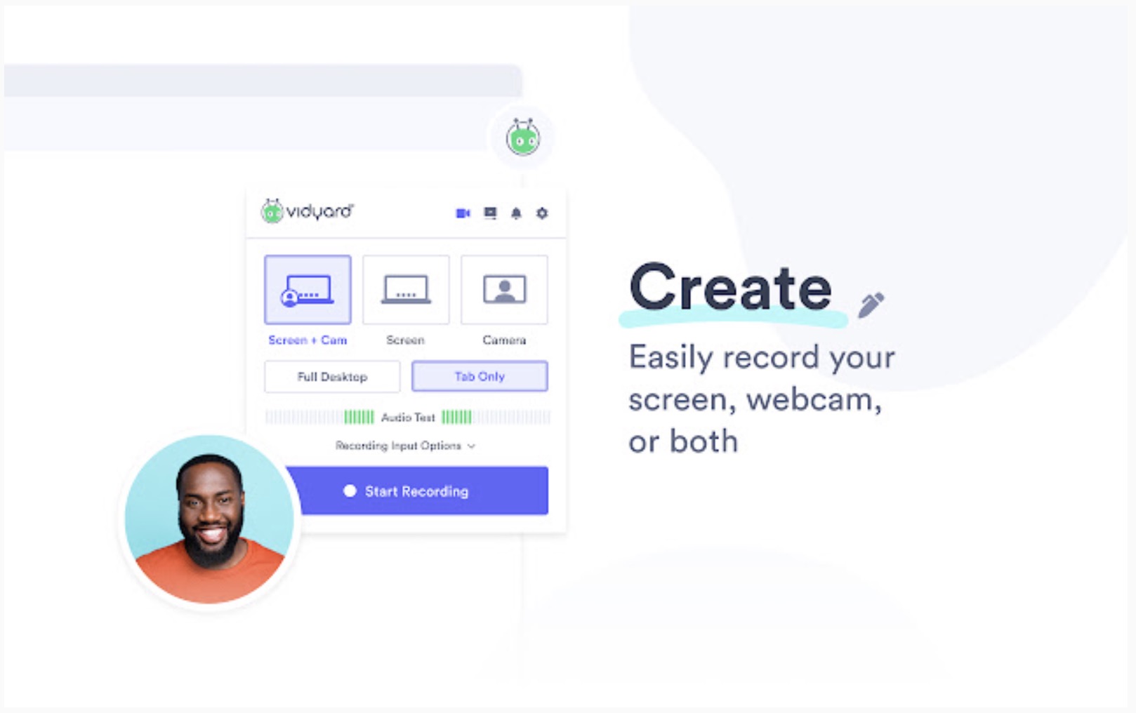Record Computer Screen While Sharing Your Cam: Vidyard
