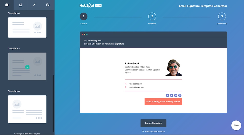 Create A Professional Email Signature Hubspot Email Signature 